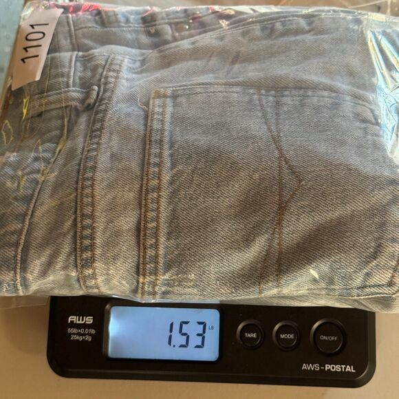 Vintage Anchor Blue Denim Jeans Womens 15/16‎ Blue Light Wash Loose Straight Leg - Picture 3 of 13